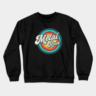 vintage circle rainbow art v2 Crewneck Sweatshirt